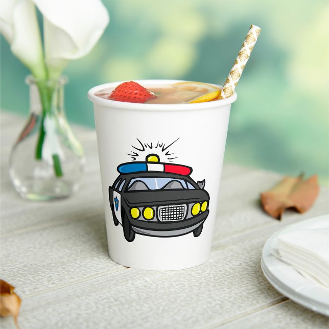 Polizeiwagen Pappbecher (Von Creator hochgeladen)