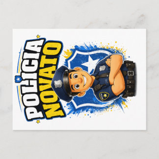 POLIZIST ANFÄNGER Motivations-Neuling Polizist Postkarte