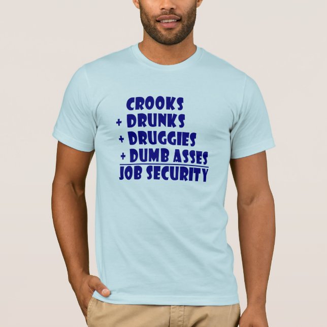 POLIZIST-Arbeitsplatzsicherheit T-Shirt (Vorderseite)