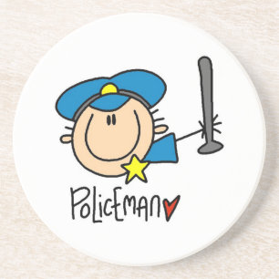 Polizist Beruf Getränkeuntersetzer
