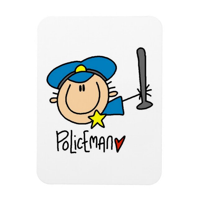 Polizist Beruf Magnet (Vertikal)