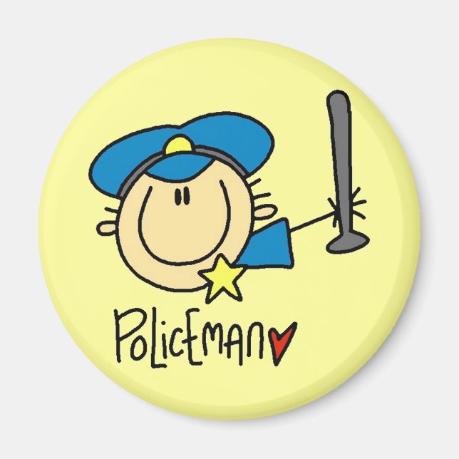 Polizist Beruf Magnet (Vorne)