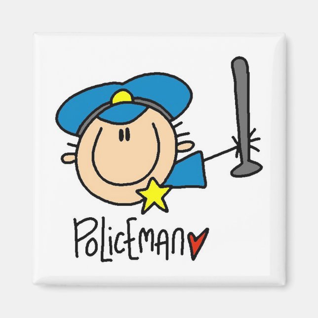 Polizist Beruf Magnet (Vorne)