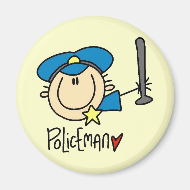 Polizist Beruf Magnet (Vorne)
