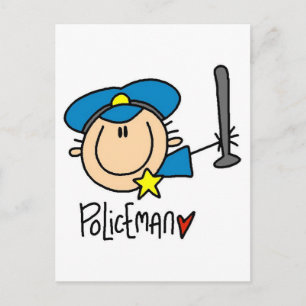 Polizist Beruf Postkarte