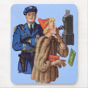 Polizist der 1930er Jahre und verhaftete reiche Da Mousepad