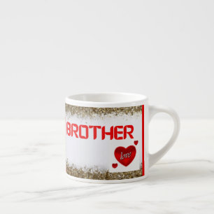 Polizist Design für Bruder fragend Hallo. Wie geht Espressotasse