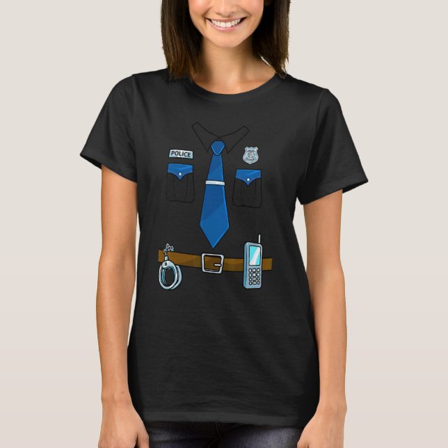 Polizist für Polizeikleidung - Einheitlicher Offiz T-Shirt (Vorderseite)