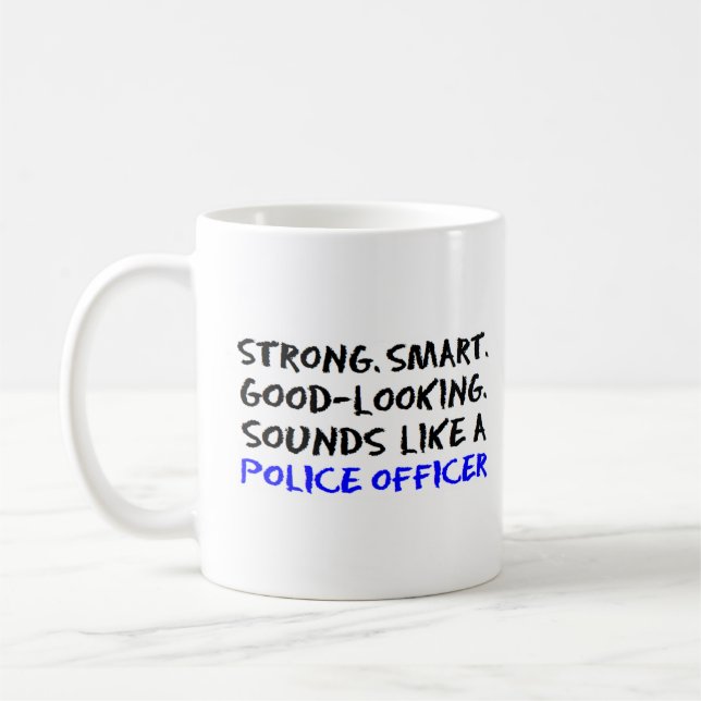 Polizist Klang Kaffeetasse (Links)