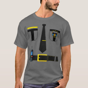 Polizist Mens Bo, Polizist Halloween T-Shirt