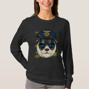 Polizist Otter PD Polizist Tatort Meer Tier T-Shirt