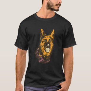 Polizist Polizeihund K9-Einheit Deutscher Schäferh T-Shirt