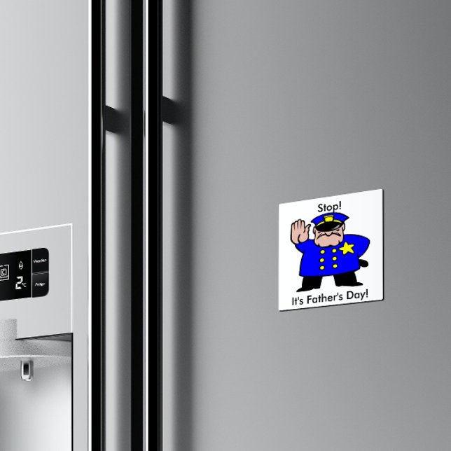 Polizist - Tag des Vaters Magnet (Von Creator hochgeladen)