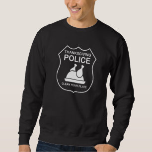 Polizist thanksgiving Erntedankfest Truthahn Sweatshirt