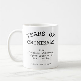 Polizist Tränen von Kriminellen jeden Ranges Kaffeetasse