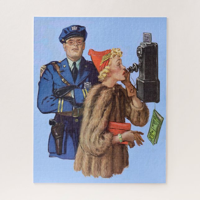 Polizist und reiche Dame verhafteten in den 30er J (Vertikal)