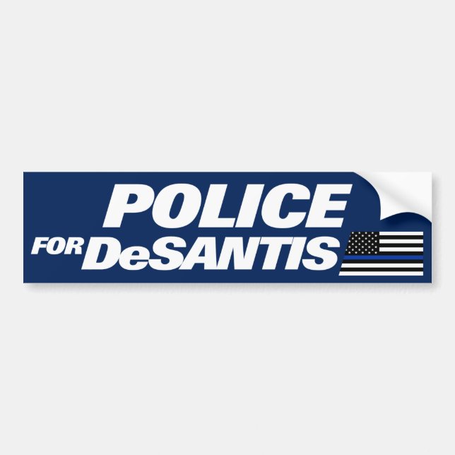 Polizisten DeSantis Blue Line Police for DeSantis  Autoaufkleber (Vorne)