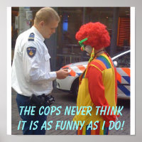 Polizisten Funny Poster