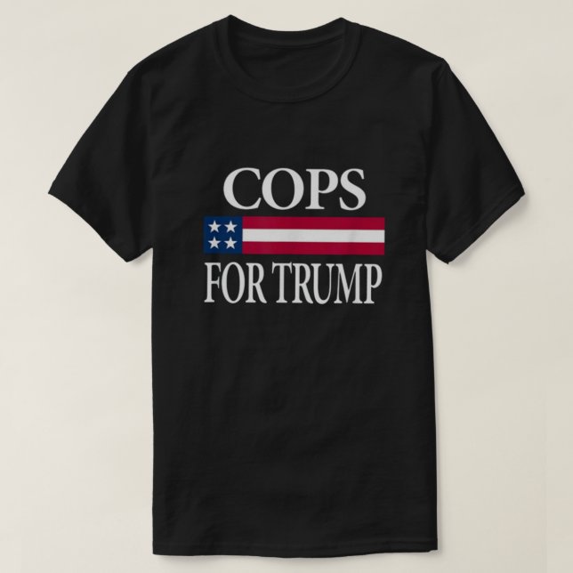 Polizisten für Trumpf-Shirt T-Shirt (Design vorne)