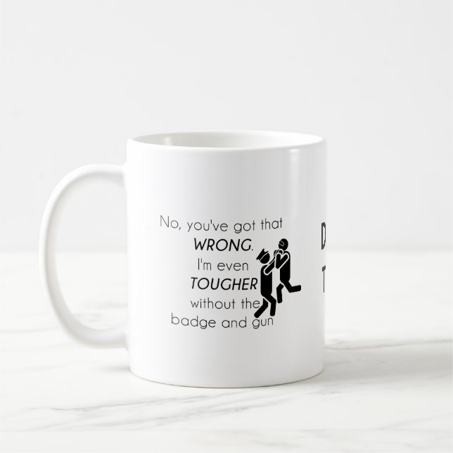 Polizisten Jokes-Geschenke Kaffeetasse (Links)