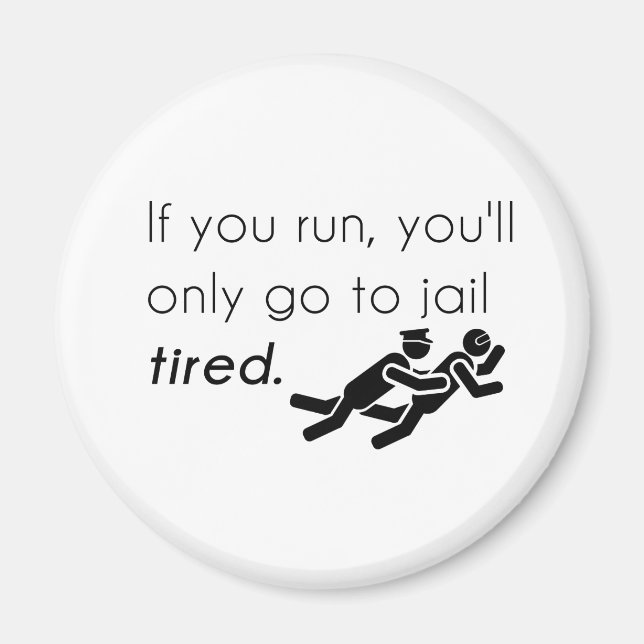 Polizisten Jokes Magnet (Vorne)