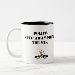 Polizisten-Tasse Zweifarbige Tasse