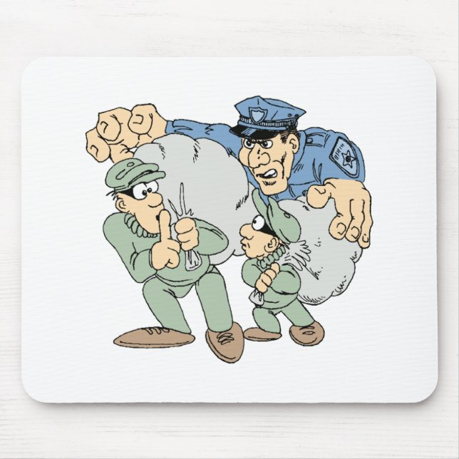 Polizisten und Räuber Mousepad (Vorne)