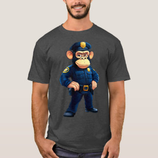 Polizistischer Affe - T - Shirt von Polizeiaffen