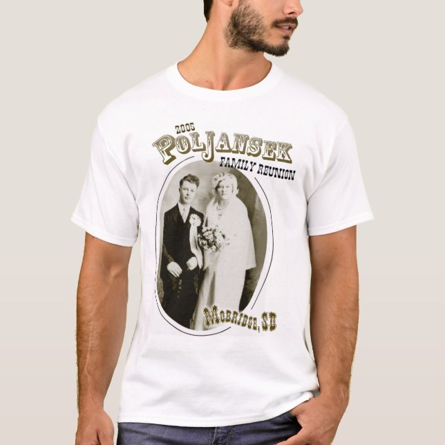 Poljansek Familien-Wiedersehen-Shirtentwurf T-Shirt (Vorderseite)