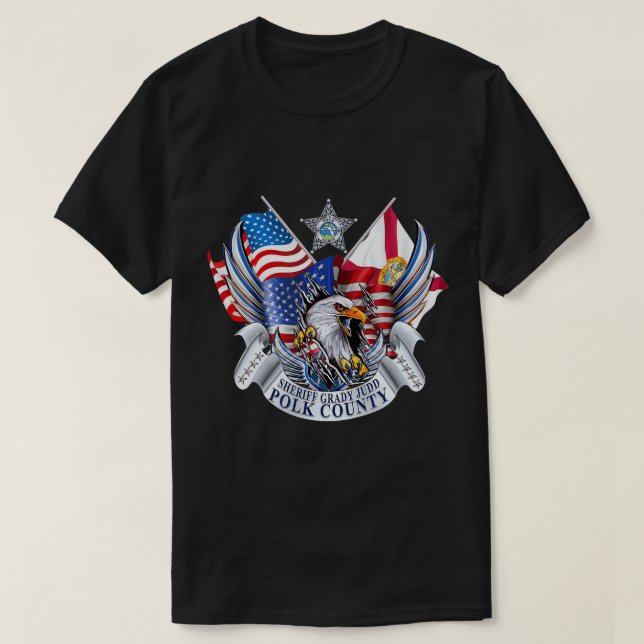 Polk County Grady Judd Patriotic Eagle T-Shirt (Design devant)