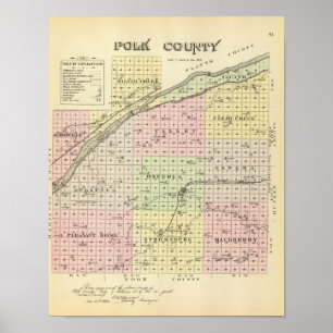 Polk-Landkreis, Nebraska Poster