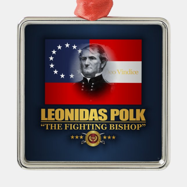 Polk (Südlicher Patriot) Ornament Aus Metall (Vorne)