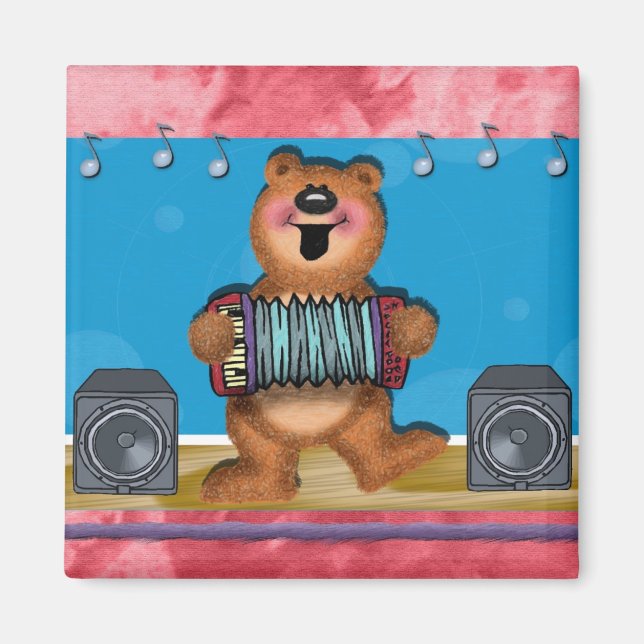 Polka Bear Magnet (Vorne)