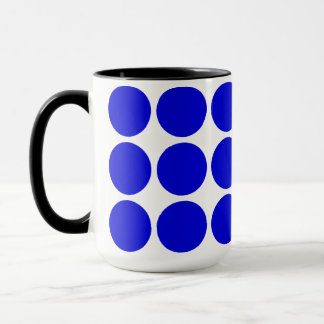 Polka blue dots tasse