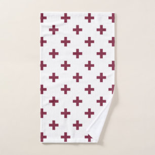 Polka de mûre croise sur blanc