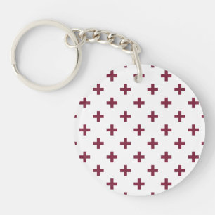 Polka de mûre croise sur blanc