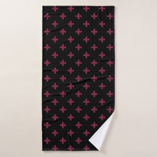 Polka de mûre croise sur le noir