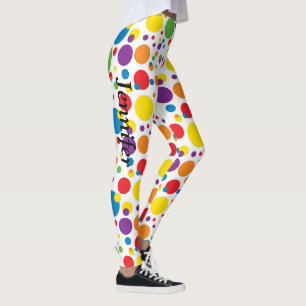 Polka Dockt Leggings IHREN NAMEN MÖGLICH angepass
