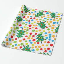 Polka-Dosen und Weihnachtsbaum