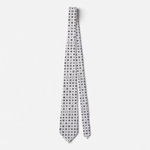 Polka Dot 01.Gray OffWhite BG Krawatte