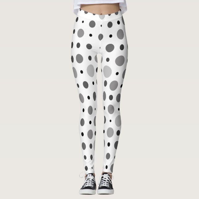 Polka Dot 01X.Gray Shade Leggings (Vorderseite)