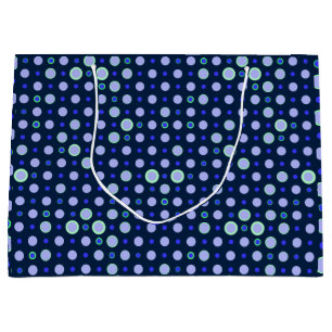 Polka Dot 03.Blue.Green DBlue BG Große Geschenktüte