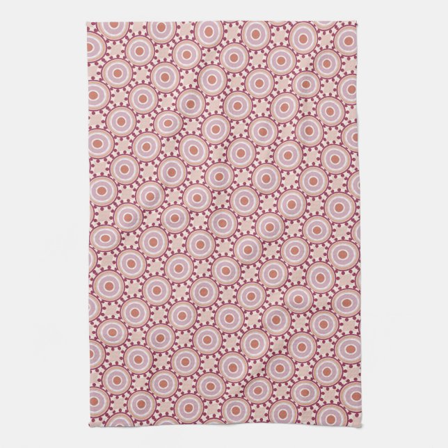Polka dot-akzentuierte Designmuster Geschirrtuch (Vertikal)