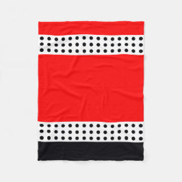 Polka Dot and Stripe Fleecedecke