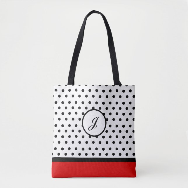 Polka-Dot-Anfangsbeutel Tasche (Vorderseite)
