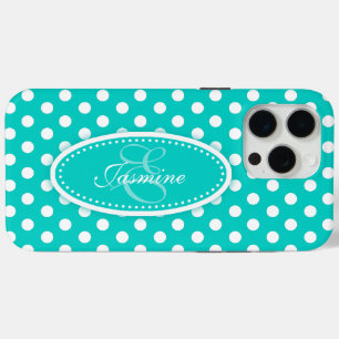Polka dot aquamarin aqua title_seo2