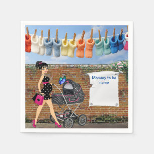 Polka-Dot Baby Dusche Serviette