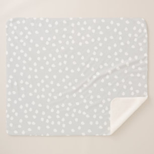 Polka Dot baby Grau/Weiß Sherpadecke