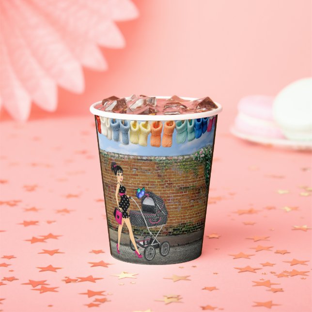 Polka-Dot Baby Pappbecher (Insitu)