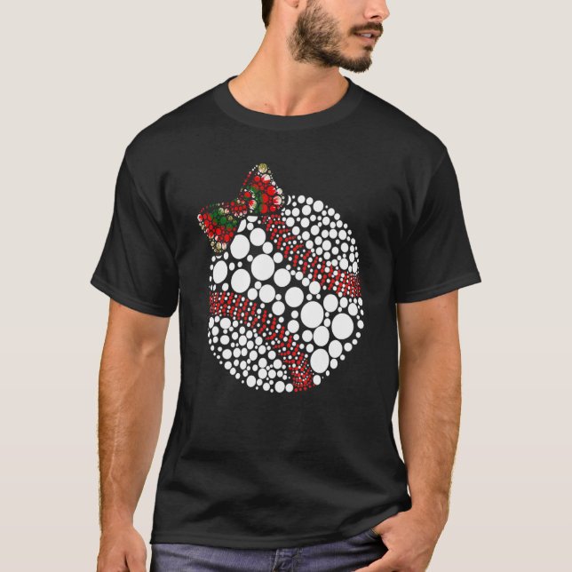 Polka Dot Baseball Player International Dot Day T-Shirt (Vorderseite)